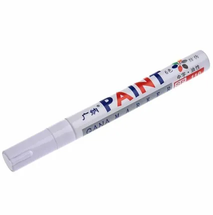 Фото №0 43191 Маркер по металлу(белый) 12шт/уп