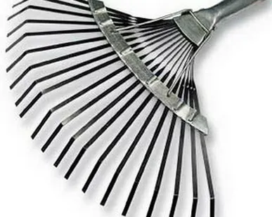 фото Грабли веерные 20 зубцов без черенка, пластинчатые, оцинкованные (С661)