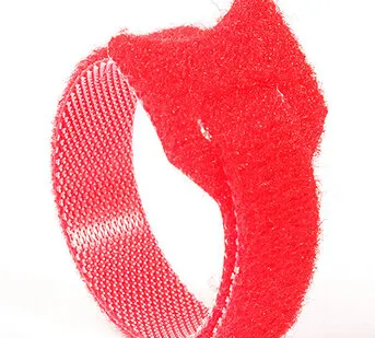 фото Хомуты-липучки 320x14мм (упак: 10 шт / 1 цвет / красный)