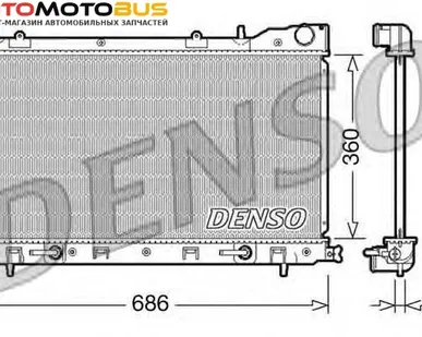 фото Радиатор, охлаждение двигателя DENSO DRM36001 Радиатор охл. ДВС SUB Forester 2.0i Turbo 06/02