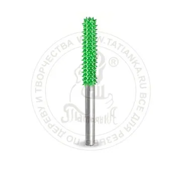 Фото №0 18C18-50 - Цилиндр, Ø хвостовика 3,2мм, Ø фрезы 3,2мм, L фрезы 22,22мм (грубый/зеленый) SUB-18C18-50