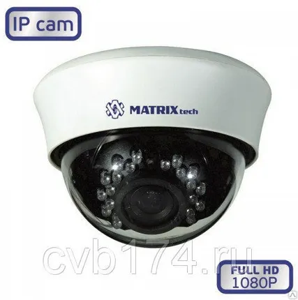 Фото №0 Купольная IP видеокамера MATRIX MT-DW1080IP20V PoE 2 Мп Full HD 1080P