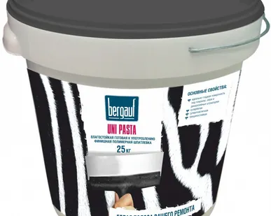 фото Шпаклевка полимерная финишная готовая UNI Pasta Bergauf, 25кг