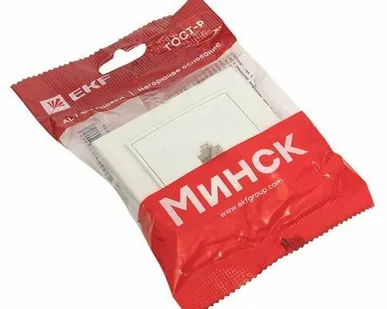 фото Минск Розетка RJ-45 1-местная СП белая EKF Basic