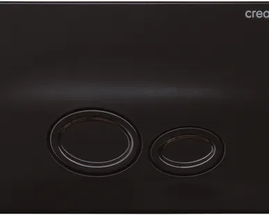 фото Кнопка GР 2002 02 DROP чёрный глянец для инсталляции Creavit