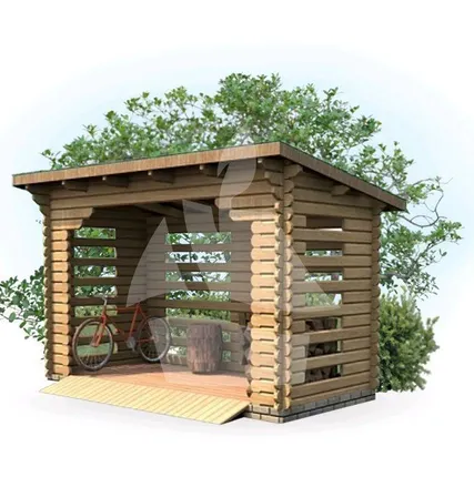 Фото №0 Навес для дров 4.0 х 2.0