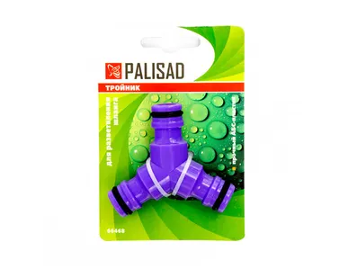 фото Тройник для разветвления или соединения, штуцерный, пластмассовый Palisad