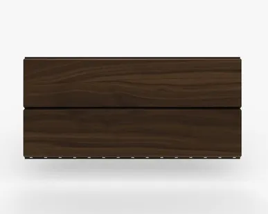 фото Сайдинг Металлический сайдинг «Евробрус» покрытие 3D орех Россия, эконом, 0.4-0.45 мм