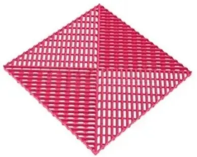фото Решетка газонная c обрамлением 400х400х18мм, Розовый