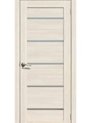 Фото №0 Дверь межкомнатная 206 (La Stella) стекло матовое, экошпон, Ясень снежный 2000х600мм