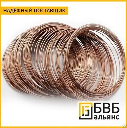 Фото №0 Проволока бронзовая БрКМц3-1 5 мм ГОСТ 5222-72 твердая (БрКМц3-1т)