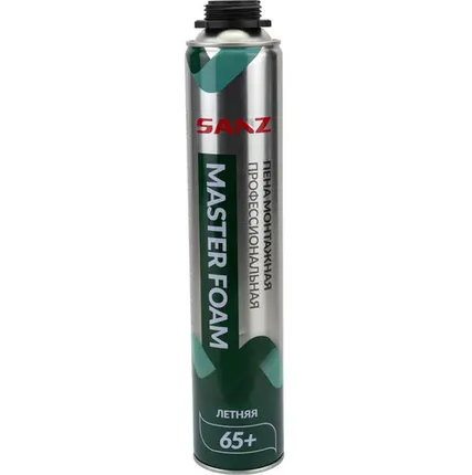Фото №0 Пена монтажная профессиональная SANZ PU FOAM MASTER, летняя, 850г