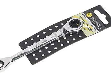 фото Ключ накидной 8х10мм трещоточный ЭВРИКА 70810