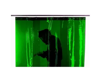 фото Штора сварочная ESAB полосовая непрозрачная (3 шт.), тёмно-зелёная (DIN 9), 1,8м х 1,4м