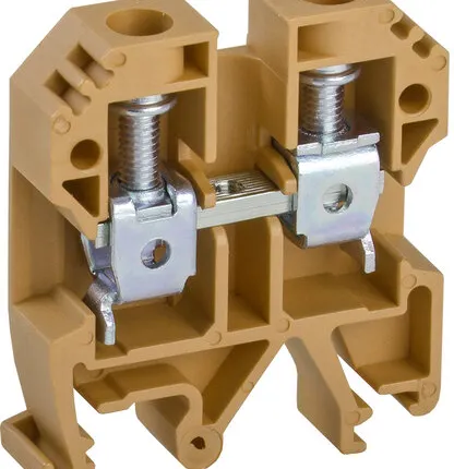 Фото №0 IEK Клемма винтовая КВИ-10мм2 желтая IEK