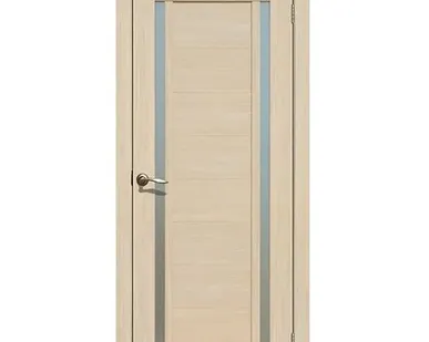 фото Дверь межкомнатная 203 (La Stella) стекло матовое, экошпон, Ясень Латте 2000х600мм