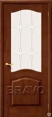 Фото №0 Дверь межкомнатная из массива сосны модель М7 Т-06 (Темный Лак)