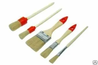 фото Кисть плоская 25 (натуральная щетина) "ЛЮБИТЕЛЬ"