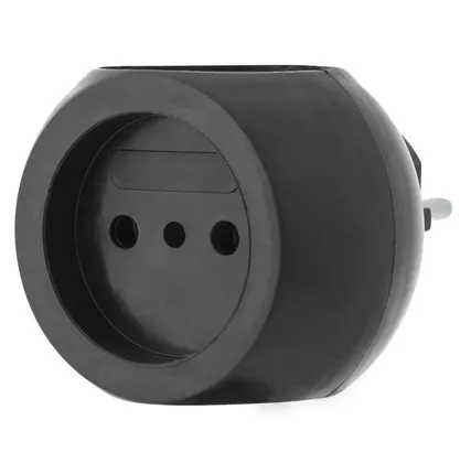Фото №7 Тройник электрический "Шар" 220В 6А черн. REXANT 11-1063-1