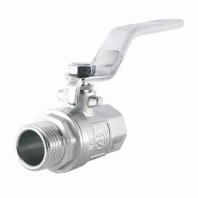 Фото №0 Кран шаровой латунный STI Ду 20 Ру 40 муфта-штуцер Н-В рычаг