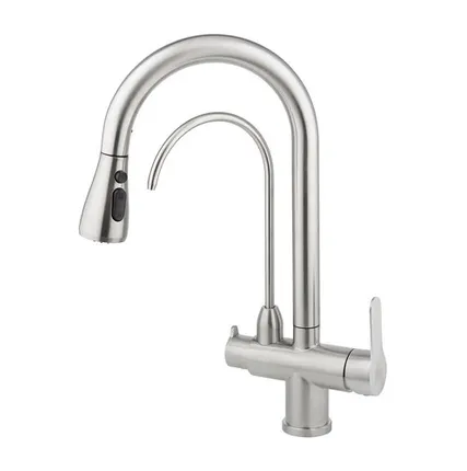 Фото №0 Смеситель для кухни AQUEDUC 345330, выдвижной излив, с переключателем для питьевой воды