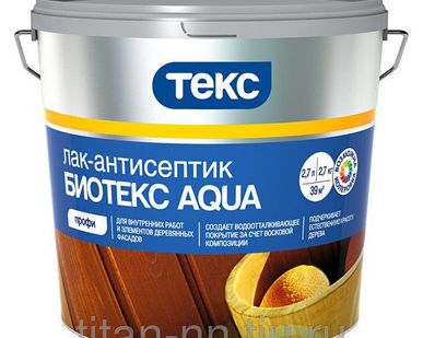 фото Текс Лак-антисептик Биотекс Aqua класс Профи вишня (0,9л) Текс