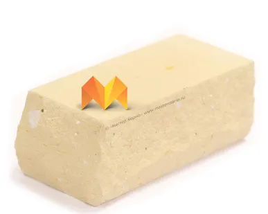 фото Кирпич Simat «Желтый» рустированный полнотелый утолщенный М-175 (Угловой)