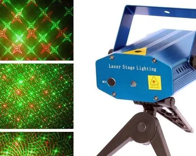 фото Лазерный проектор с эффектом цветомузыки 220В