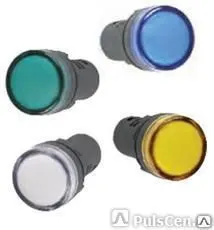 фото Лампа AD16DS(LED)матрица d16 мм белый, желтый, зеленый, красный, синий 230В