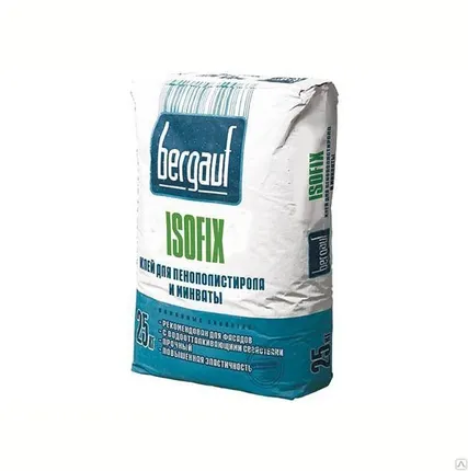 Фото №0 Клеевая смесь Bergauf Isofix для крепления пенополистерольных и минераловат