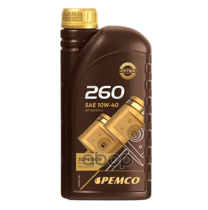 Фото №0 PEMCO 10W-40 Sn/Ch-4, A3/B4 1Л (Полусинт. Мотор. Масло)
