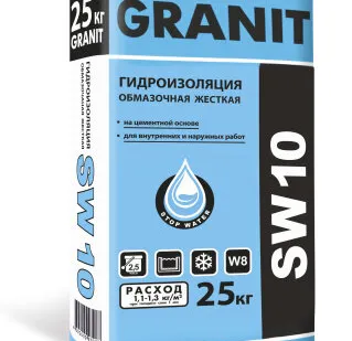 фото Гидроизоляция обмазочная GRANIT SW 10 W8 25кг (50шт в пал.)