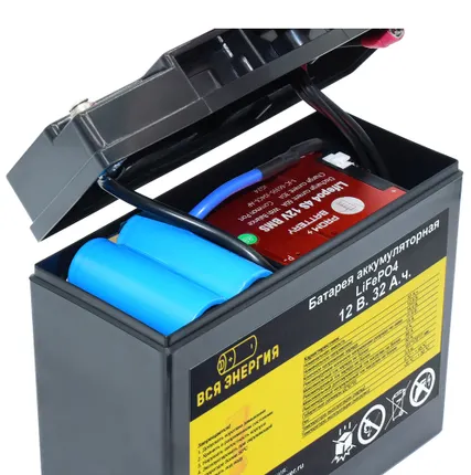 Фото №1 Батарея аккумуляторная LiFePO4 12 В. 32 А.ч.