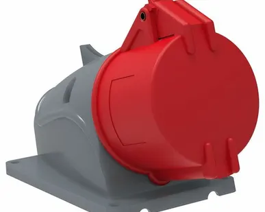 фото Розетка силовая 3-ф., 32А, 380В, IP44 (5-п, настен.) ...