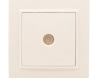 фото Розетка TV 1-м СП Минск 75Ом 5-862МГц беж. EKF ERA00-027-20