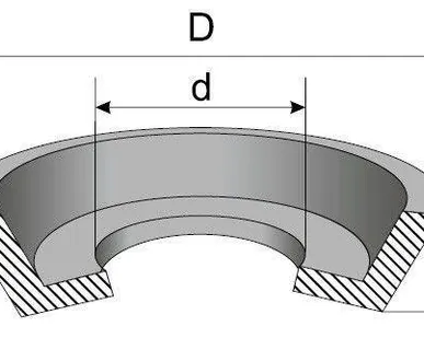 фото Манжета по чертежу 560*520-35 полиуретан, изделия РТИ, шт