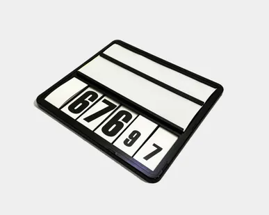 фото Кассета цен VISTA A5, формат А5+, цвет черный с блокнотом цифр