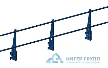 Фото №0 Ограждение парапетное ELITE H-600/3,0м (2трубы) ГОСТ Р 53254-2009 V1, V2