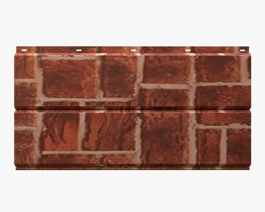 фото Сайдинг Потолочно-фасадная панель «Софит» покрытие древний кирпич Россия, 0.45-0.5 мм