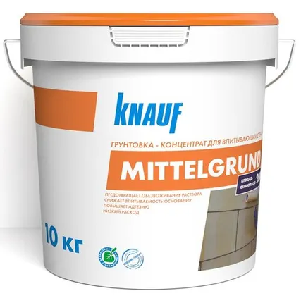 Фото №0 Грунтовка КНАУФ - Миттельгрунд 10кг