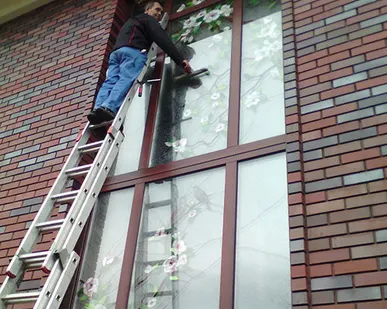 фото Мытье нестандартных окон