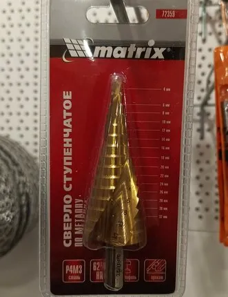 Фото №0 Сверло ступенчатое HSS 4-32 мм