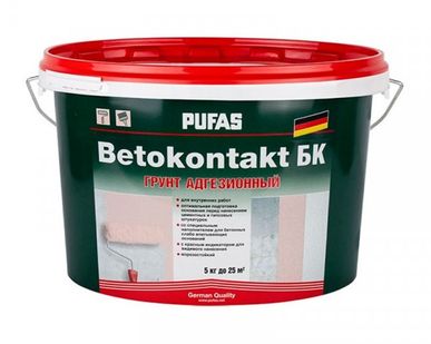 фото Грунтовка Бетоноконтакт Pufas для внутренних работ (5 кг)