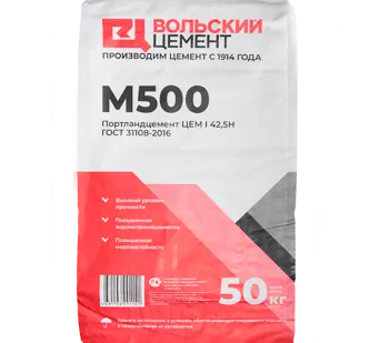 фото ЦЕМЕНТ М500 I 42,5Н ВОЛЬСК (50КГ)