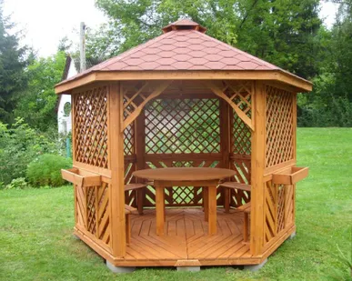 фото Беседка из дерева 003