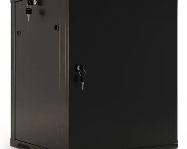 фото TWB-0966-SR-RAL9004 Шкаф настенный 19", 9U