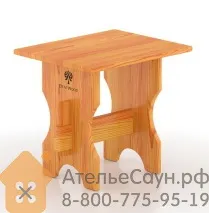 Фото №1 Лавка для бани BentWood из лиственницы 0,50 х 0,40 м H = 0,47 м