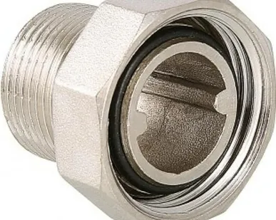 фото Сгон резьбовой VALTEC 1/2" с накидной гайкой латунь