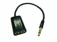 фото Переходник штекер 3,5мм на 2 гнезда 3,5мм стерео (10/20 см)