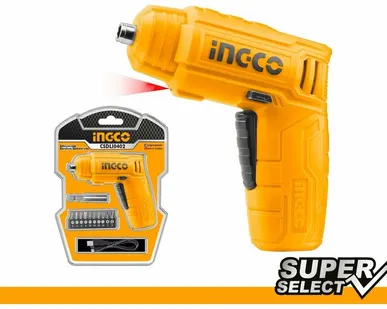 фото Акк. отвертка INGCO CSDLI0402, 4В 180об/мин + оснастка